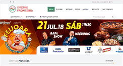 Desktop Screenshot of gremiofronteira.com.br