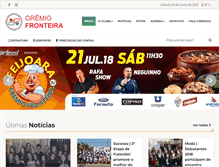 Tablet Screenshot of gremiofronteira.com.br